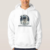 Lost in Space (But Happy) – Cute Astronaut Design Hoodie (Voorkant)