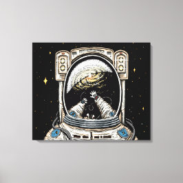 Lost In Space opgerekt canvasprint Canvas Afdruk