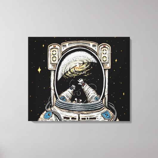 Lost In Space opgerekt canvasprint Canvas Afdruk (Voorkant)