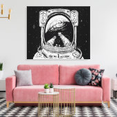 Lost In Space opgerekt canvasprint Canvas Afdruk (Insitu (Woonkamer))