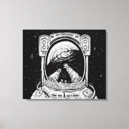 Lost In Space opgerekt canvasprint Canvas Afdruk