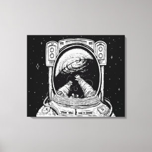 Lost In Space opgerekt canvasprint Canvas Afdruk