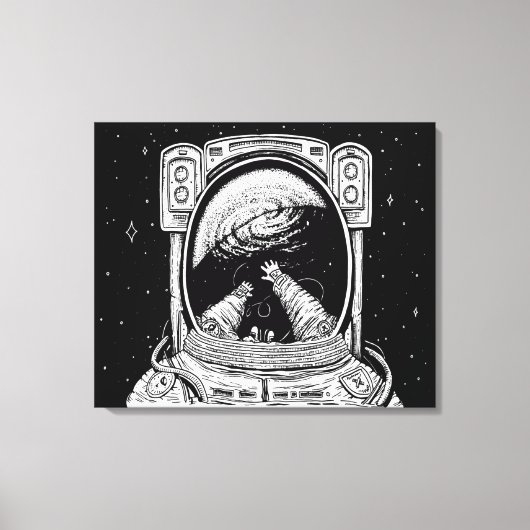 Lost In Space opgerekt canvasprint Canvas Afdruk (Voorkant)