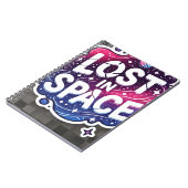 Lost in Space - Vibrant Galaxy Sticker Notitieboek (Linkerzijde)