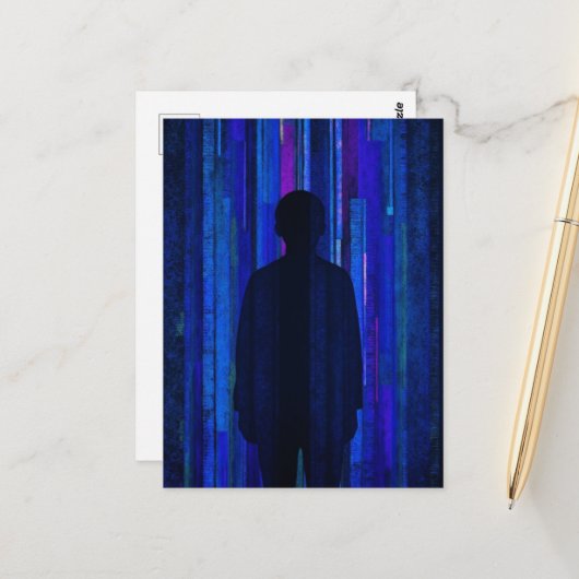 Lost in the Algorithm Blues Briefkaart (Voorkant / Achterkant in situ)