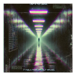 🖤 "Lost in the Liminal" Weirdcore Poster 🖤