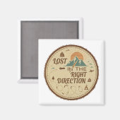 Lost in the Right Direction Magneet (Voorkant / Achterkant)