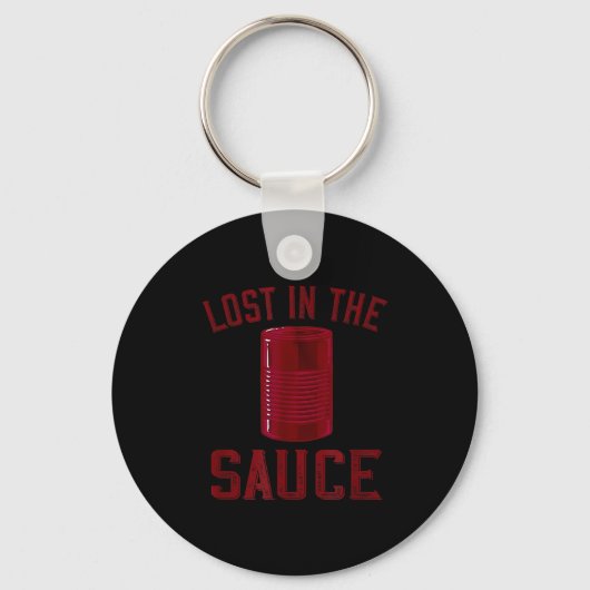 Lost In The Sauce Funny Cranberry Sauce Thanksgivi Sleutelhanger (Voorkant)