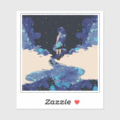Lost in the Stars beroemd gemaakt door Aesthetic S Sticker (Vel)