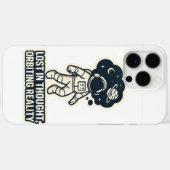 "Lost in Thought, Orbiting Reality – Astronaut Spa Case-Mate iPhone Case (Achterkant (horizontaal))