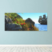 Lost Island Canvas Afdruk (Insitu (Houten vloer))