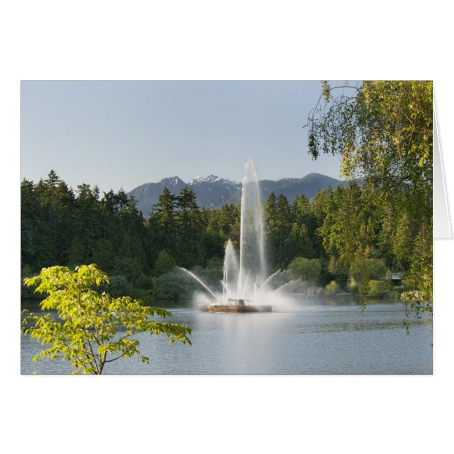 Lost Lagoon Fountain, Stanley Park, Vancouver (Voorkant Horizontaal)