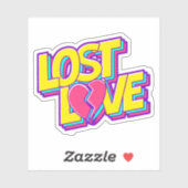 LOST LOVE Custom-Cut Vinyl Sticker (Vel)