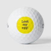 Lost My Egg Funny Gezegde Neon Yellow Easter Golfballen (Voorkant)