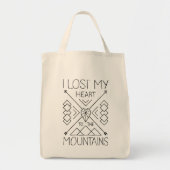 Lost my heart to the mountains tote bag (Voorkant)