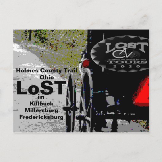 LoST op de Holmes County Trail, OH Briefkaart (Voorkant)