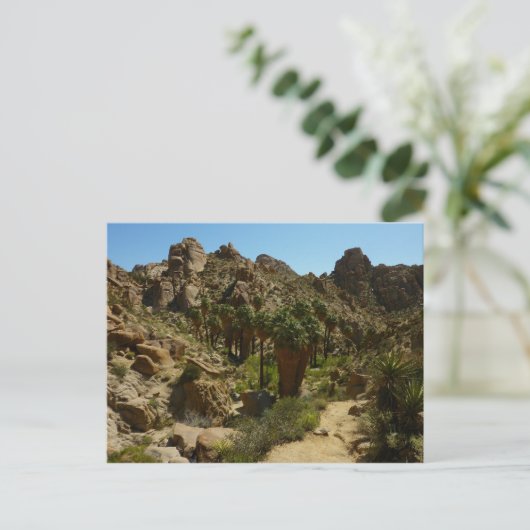 Lost Palms Oasis II in Joshua Tree National Park Briefkaart (Staand voorkant)
