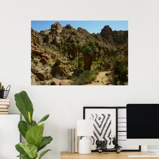 Lost Palms Oasis II in Joshua Tree National Park Poster (Thuiskantoor)