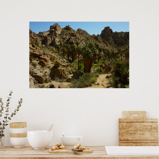 Lost Palms Oasis II in Joshua Tree National Park Poster (Keuken)