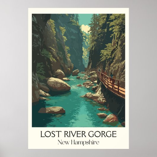 Lost River Gorge New Hampshire Poster (Voorkant)