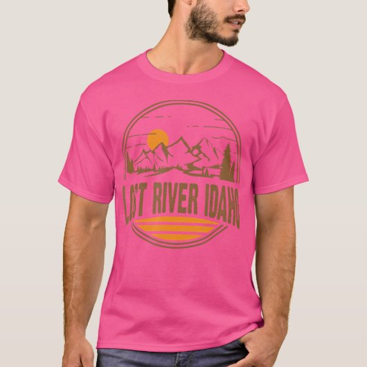  Lost River Idaho Mountain Hiking Souvenir T-shirt (Voorkant)