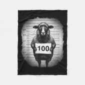 Lost Sheep And Found Wanted Mugshot Christian Men  Fleece Deken (Voorkant)