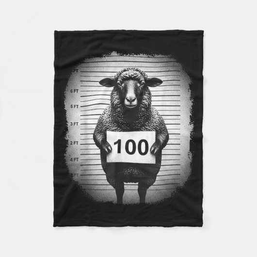 Lost Sheep And Found Wanted Mugshot Christian Men  Fleece Deken (Voorkant)