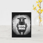 Lost Sheep And Found Wanted Mugshot Christian Men Kaart (Gele Bloem)