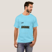 Lost Signal Tech Typografie Ontwerp T-shirt (Voorkant volledig)