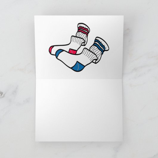 Lost Sock Memorial Day Kaart (Binnen)