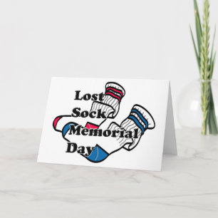 Lost Sock Memorial Day Kaart