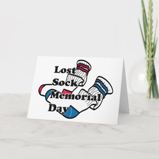 Lost Sock Memorial Day Kaart (Voorkant)