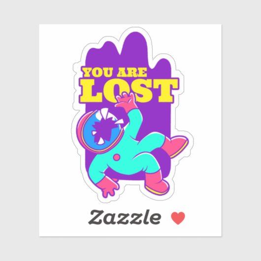 LOST SPACE Custom-Cut Vinyl Sticker (Vel)