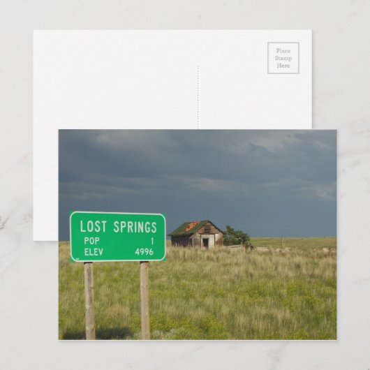 Lost Springs Wyoming Briefkaart (Voorkant / Achterkant)