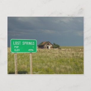 Lost Springs Wyoming Briefkaart