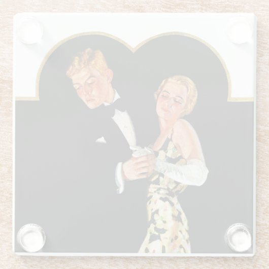 Lost Suspender Glazen Onderzetter (Achterkant)