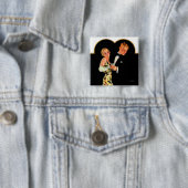 Lost Suspender Vierkante Button 5,1 Cm (In situ)