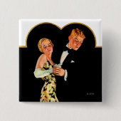 Lost Suspender Vierkante Button 5,1 Cm (Voorkant)