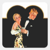 Lost Suspender Vierkante Sticker (Voorkant)