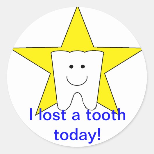 "Lost Tooth" Stickers (Voorkant)