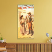 Lost Trail Comedy - Vrouwen Gevist Western Canvas Afdruk (Insitu (Woonkamer))