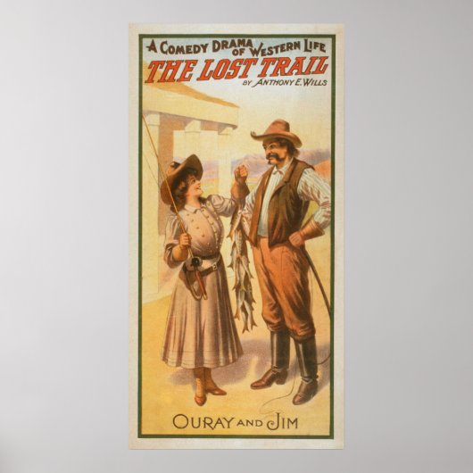 Lost Trail Comedy - Vrouwen Gevist Western Poster (Voorkant)