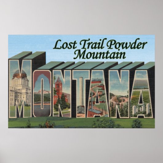 Lost Trail Powder, Montana Poster (Voorkant)