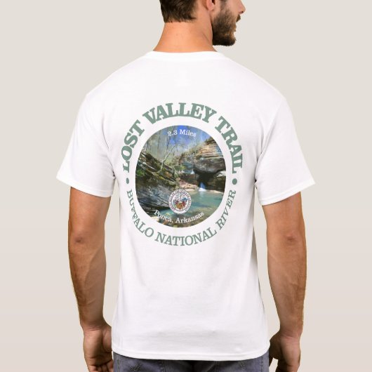 Lost Valley Trail (rood) T-shirt (Achterkant)
