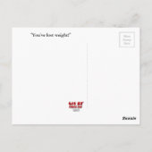 "Lost Weight" Briefkaart (Achterkant)