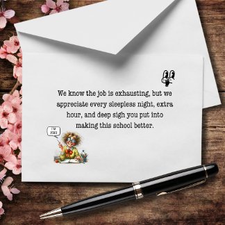 Lost: Your Sanity, Gevonden: Onze waardering Bedankkaart