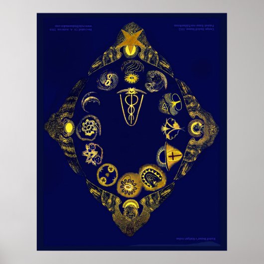 Lost Zodiac of Rudof Steiner (groot, 30 x 24 inch) Poster (Voorkant)