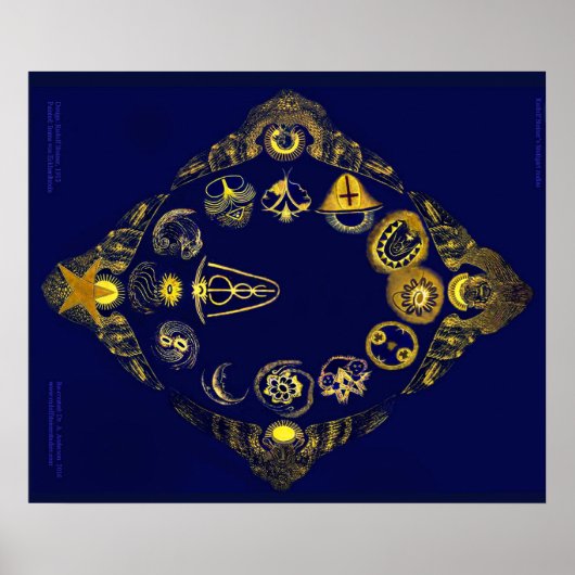 Lost Zodiac van Rudolf Steiner Poster (Voorkant)