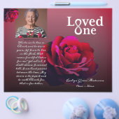 Loste One Red Rose Memorial Service Programme Flyer (Enkel)