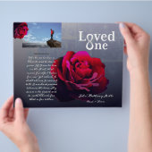 Loste One Red Rose Memorial Service Programme Flyer (Hand)